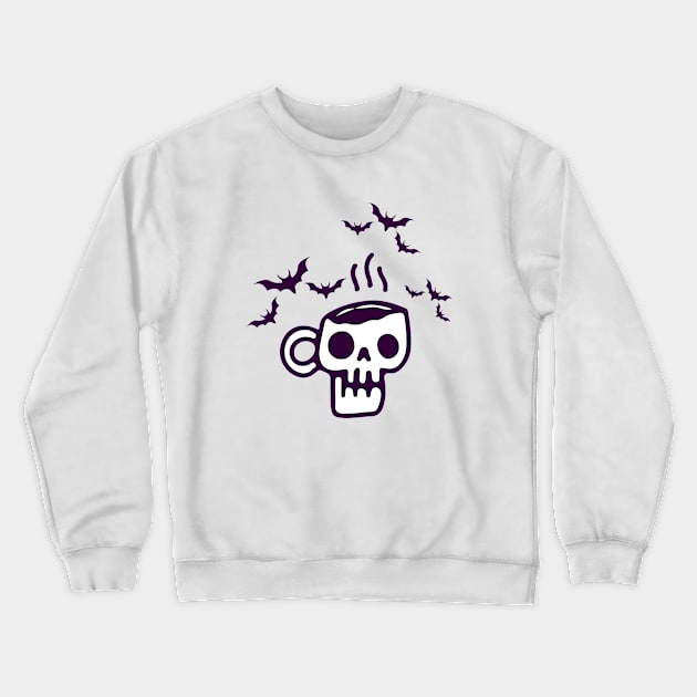 Spooky Halloween Coffee Crewneck Sweatshirt by NICHE&NICHE